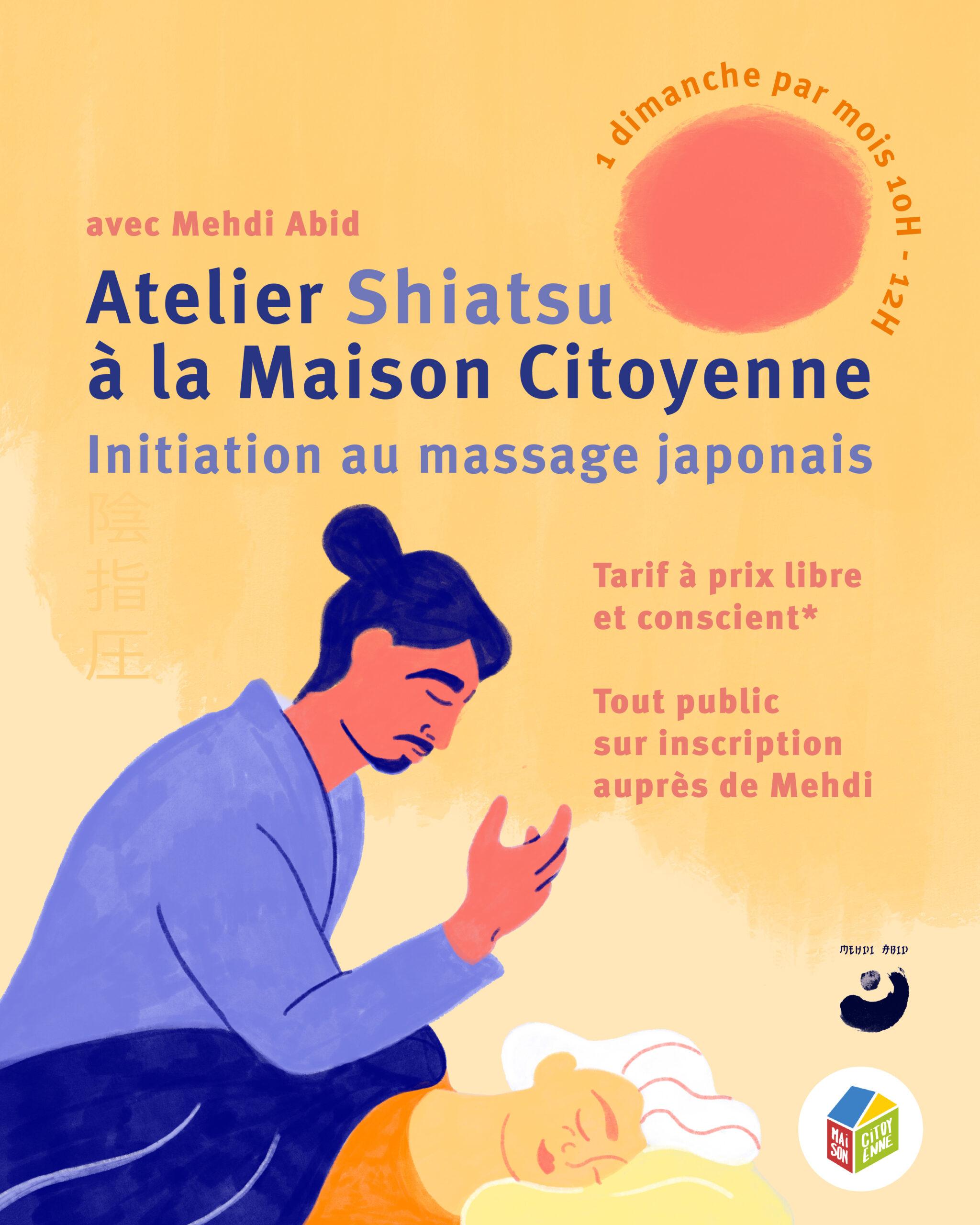 15 février – Atelier Shiatsu à la Maison Citoyenne